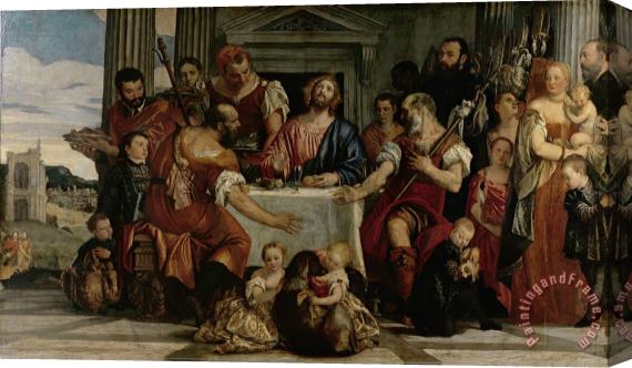 Veronese Supper at Emmaus Stretched Canvas Painting / Canvas Art