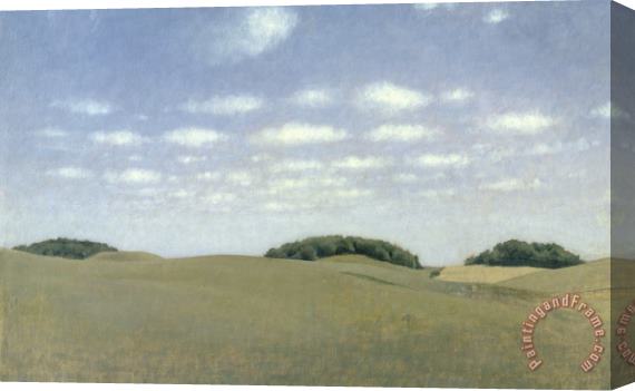 Vilhelm Hammershoi Landscape From Lejre Stretched Canvas Painting / Canvas Art