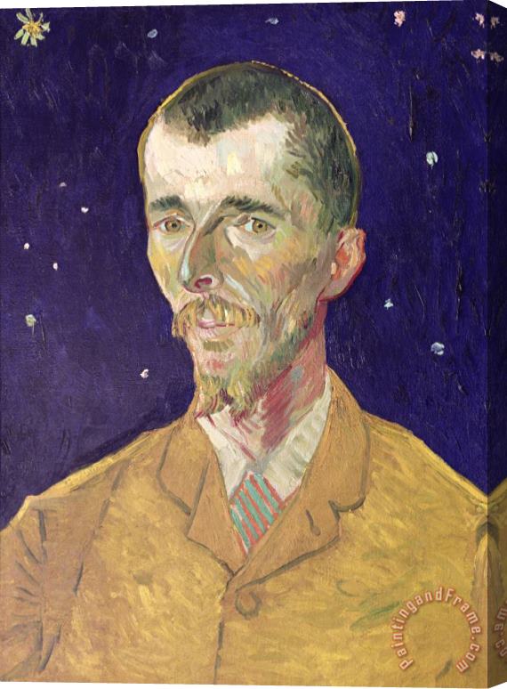 Vincent van Gogh Portrait Of Eugene Boch Stretched Canvas Print / Canvas Art