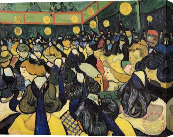 Vincent van Gogh The Dance Hall at Arles Stretched Canvas Painting / Canvas Art