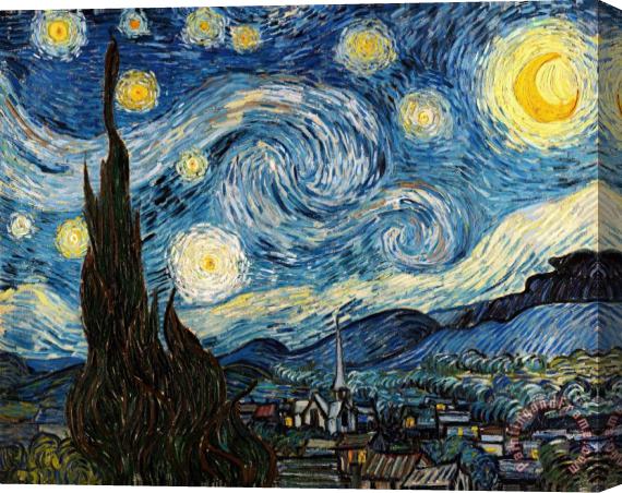 Vincent Van Gogh The Starry Night Stretched Canvas Painting / Canvas Art