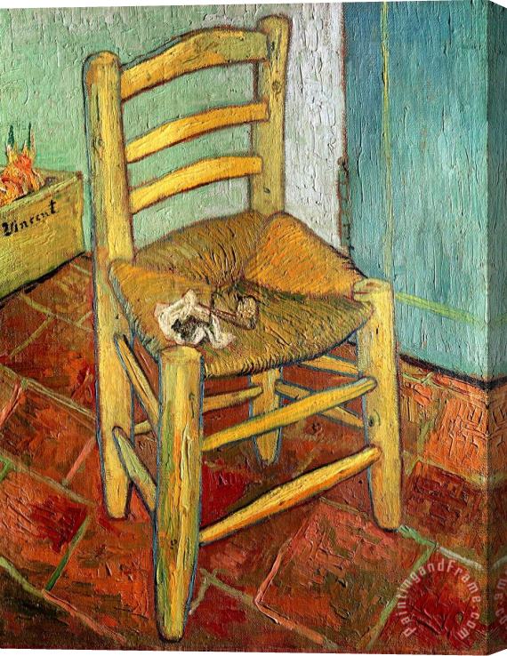 Vincent van Gogh Vincent's Chair 1888 Stretched Canvas Print / Canvas Art