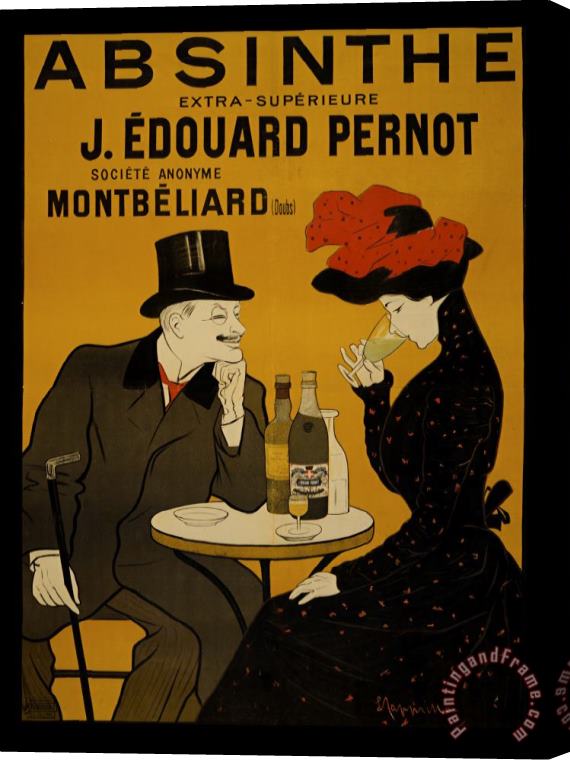 Vintage Images Absinthe Pernot Stretched Canvas Painting / Canvas Art