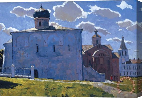 Vladimir F. Stozharov Novgorod Yaroslav Monastery Stretched Canvas Print / Canvas Art
