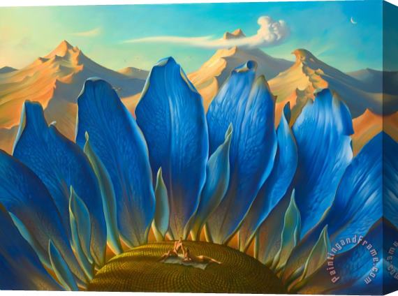 Vladimir Kush Across The Mountains And Into The Trees Stretched Canvas Print / Canvas Art