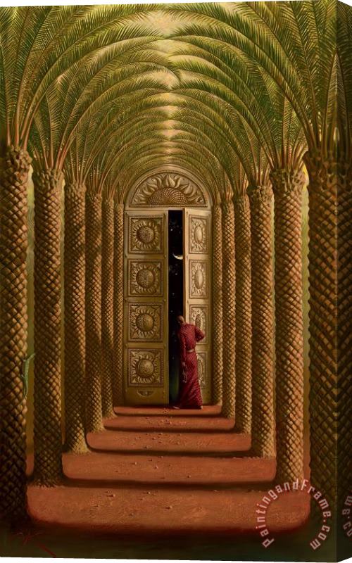 Vladimir Kush Doors of The Night Stretched Canvas Print / Canvas Art