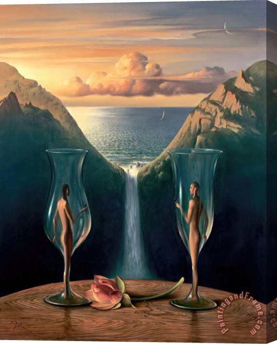 Vladimir Kush To Our Time Together Stretched Canvas Print / Canvas Art