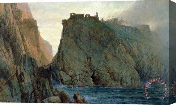 W T Richards Tintagel On The Cornish Coast Stretched Canvas Print / Canvas Art