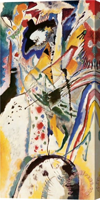 Wassily Kandinsky Aquarellentwurf 1914 Stretched Canvas Print / Canvas Art