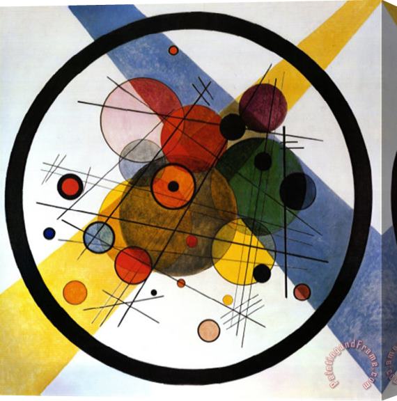 Wassily Kandinsky Circles in Circle Stretched Canvas Print / Canvas Art