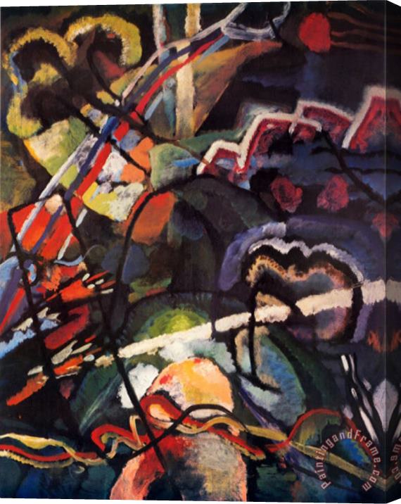 Wassily Kandinsky Composition Storm Stretched Canvas Painting / Canvas Art