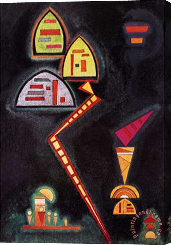 Wassily Kandinsky Grun C 1929 Stretched Canvas Print / Canvas Art