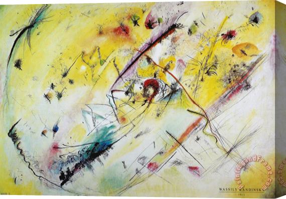 Wassily Kandinsky Helles Bild 1913 Stretched Canvas Painting / Canvas Art