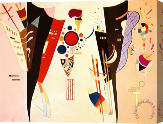 Wassily Kandinsky Reciprocal Agreement C 1942 Stretched Canvas Print / Canvas Art