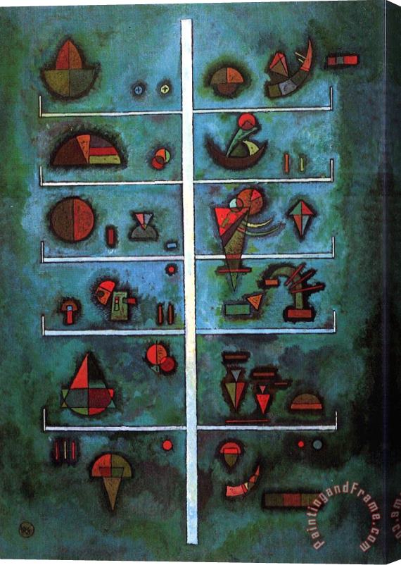 Wassily Kandinsky Storeys 1929 Stretched Canvas Painting / Canvas Art