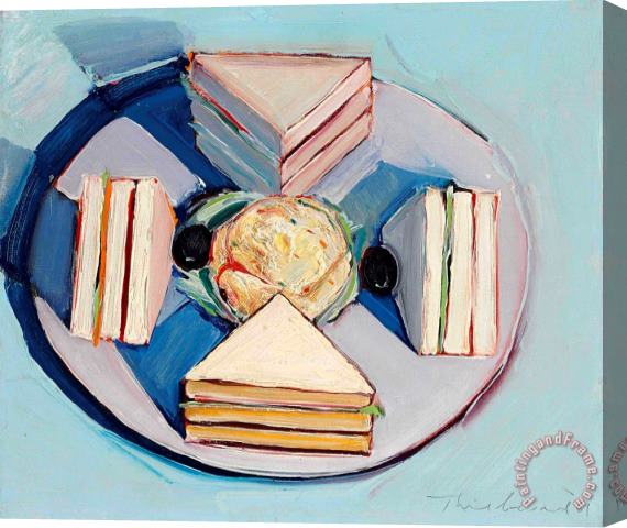 Wayne Thiebaud Sandwich, 1961 Stretched Canvas Painting / Canvas Art
