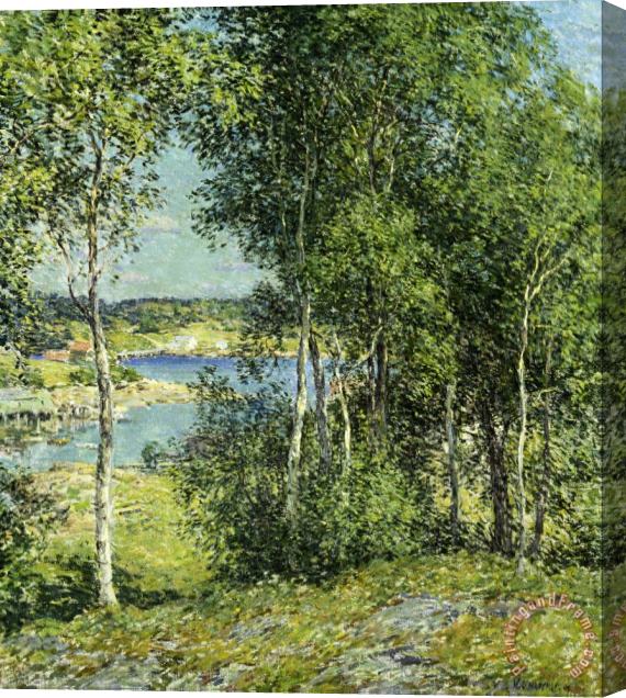 Willard Leroy Metcalf A Family of Birches Stretched Canvas Print / Canvas Art