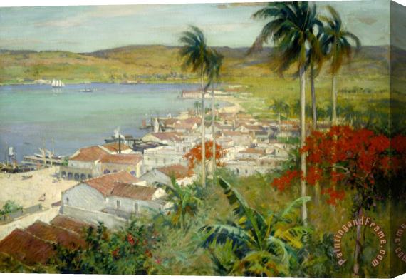 Willard Leroy Metcalf Havana Harbor Stretched Canvas Print / Canvas Art
