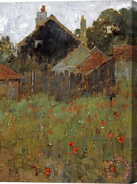 Willard Leroy Metcalf The Poppy Field Stretched Canvas Painting / Canvas Art