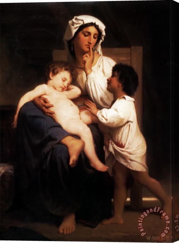 William Adolphe Bouguereau Asleep at Last Stretched Canvas Print / Canvas Art