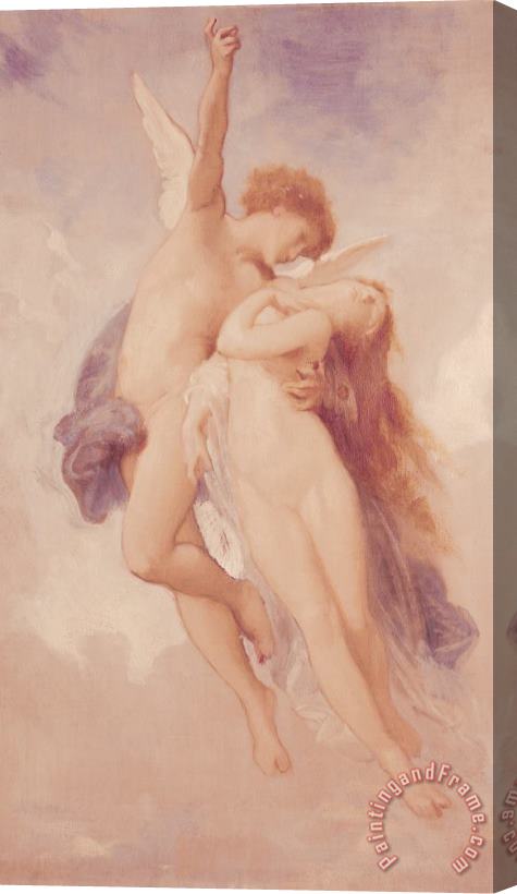 William Adolphe Bouguereau Cupid and Psyche Stretched Canvas Painting / Canvas Art