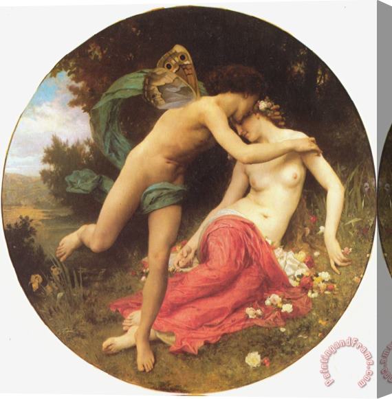 William Adolphe Bouguereau Flora And Zephyr Stretched Canvas Painting / Canvas Art