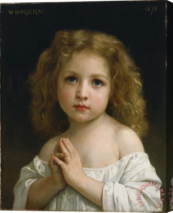 William Adolphe Bouguereau Little Girl Stretched Canvas Painting / Canvas Art