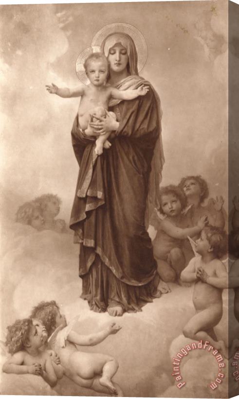 William Adolphe Bouguereau Our Lady of The Angels Stretched Canvas Painting / Canvas Art