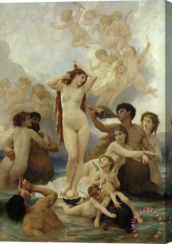 William Adolphe Bouguereau The Birth of Venus Stretched Canvas Print / Canvas Art