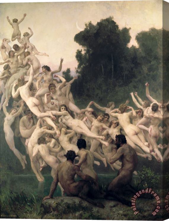 William Adolphe Bouguereau The Oreads Stretched Canvas Painting / Canvas Art