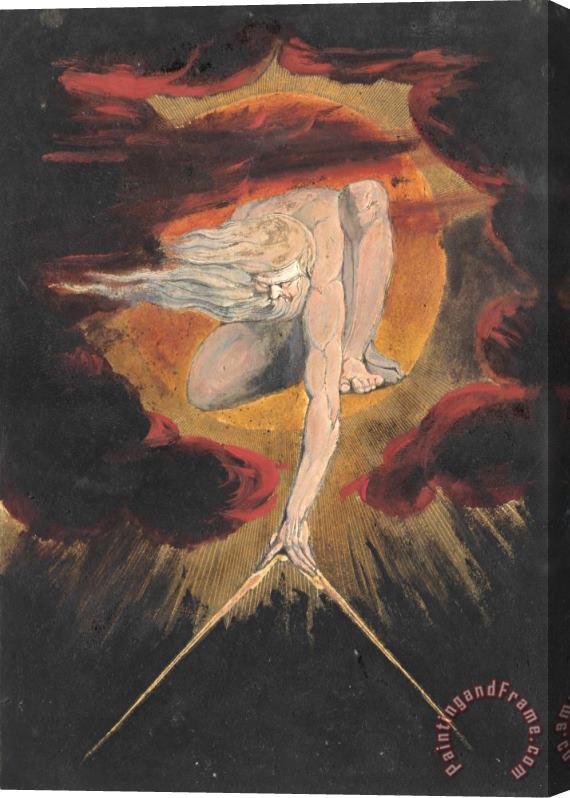 William Blake Europe. a Prophecy, Plate 1, Frontispiece Stretched Canvas Print / Canvas Art