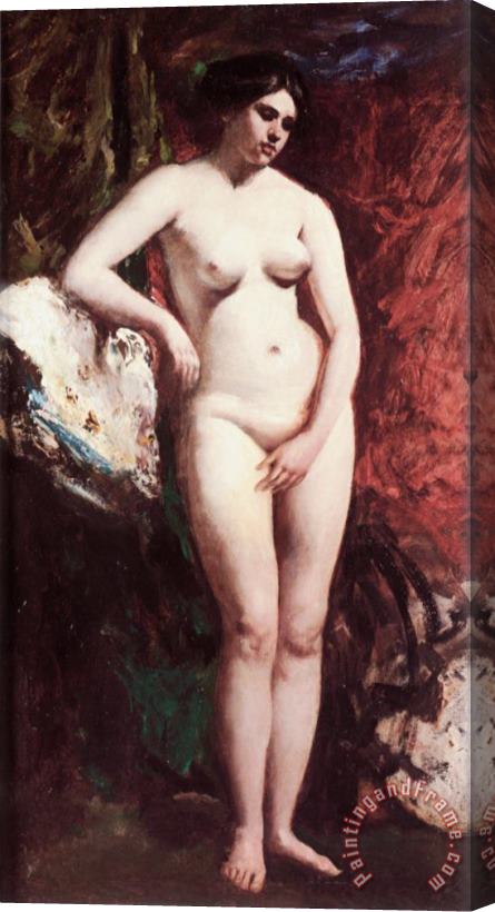 William Etty Standing Nude Stretched Canvas Painting / Canvas Art