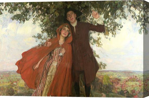 William Hatherell Tess Of The D'urbervilles Or The Elopement Stretched Canvas Print / Canvas Art