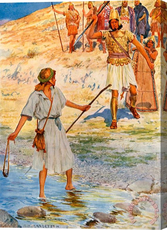 William Henry Margetson David And Goliath Stretched Canvas Painting / Canvas Art