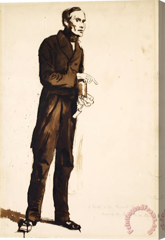 William Holman Hunt A Porter to The Hogarth Club Stretched Canvas Print / Canvas Art