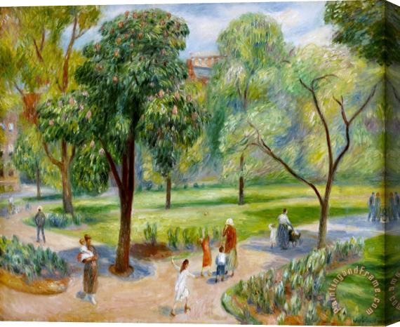 William James Glackens The Horse Chestnut Tree, Washington Square Stretched Canvas Painting / Canvas Art