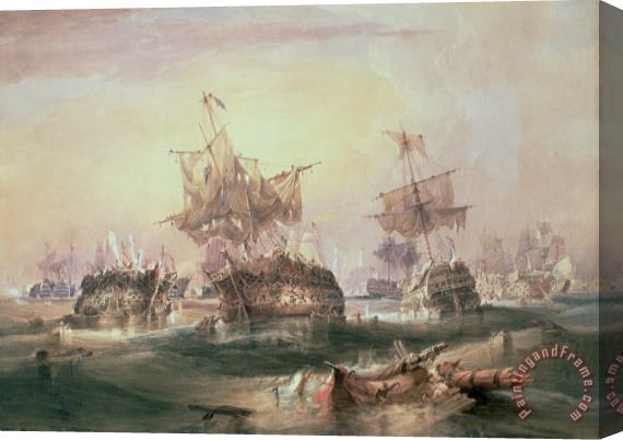 William John Huggins Battle Of Trafalgar Stretched Canvas Print / Canvas Art