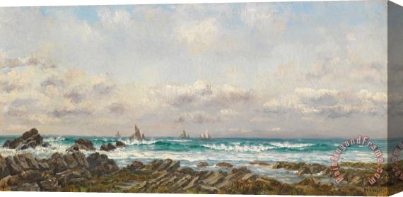 William Lionel Wyllie Boats at Sea Stretched Canvas Print / Canvas Art