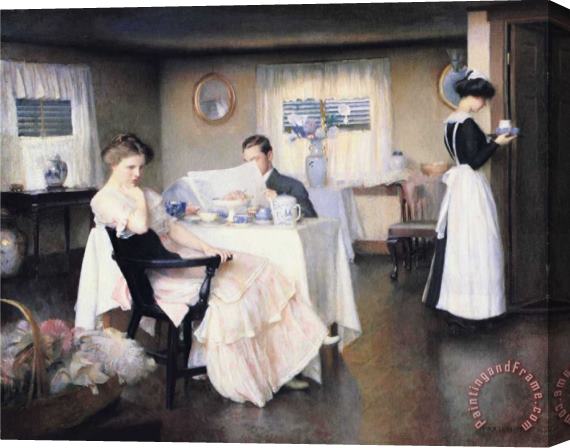 William McGregor Paxton The Breakfast Stretched Canvas Painting / Canvas Art