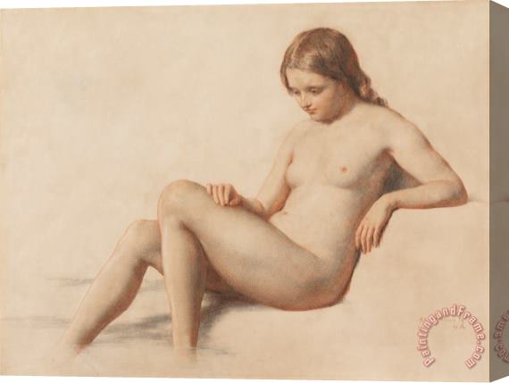 William Mulready Study of a Nude Stretched Canvas Painting / Canvas Art