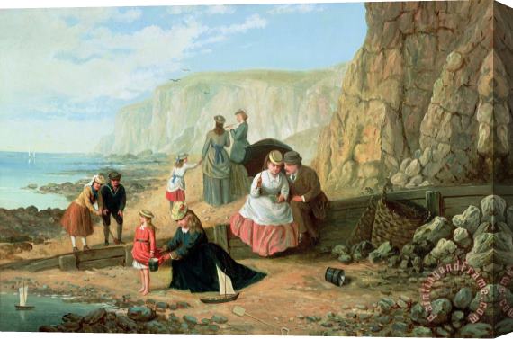 William Scott A Day at the Seaside Stretched Canvas Print / Canvas Art