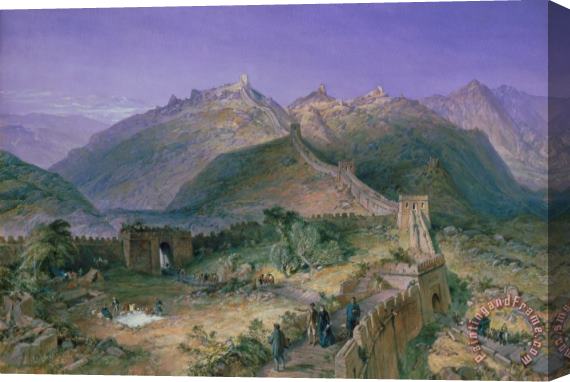William Simpson The Great Wall of China Stretched Canvas Print / Canvas Art