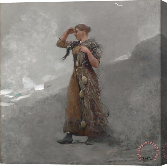 Winslow Homer The Fisher Girl Stretched Canvas Print / Canvas Art