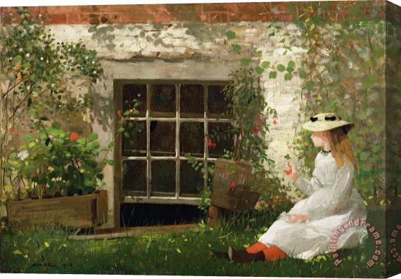 Winslow Homer The Four Leaf Clover Stretched Canvas Painting / Canvas Art