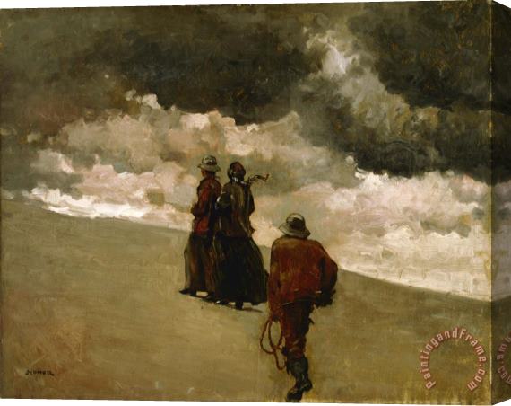 Winslow Homer To The Rescue Stretched Canvas Print / Canvas Art