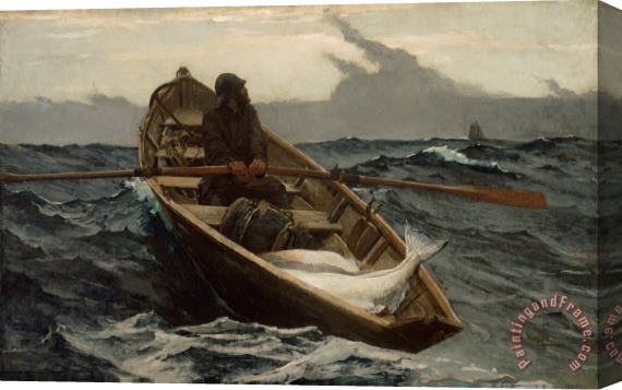 Winslow Homer Winslow Homer The Fog Warning Stretched Canvas Print / Canvas Art