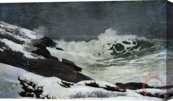 Winslow Homer Winter Coast Stretched Canvas Painting / Canvas Art