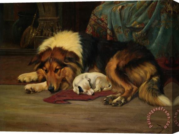 Wright Barker No Walk Today Stretched Canvas Painting / Canvas Art