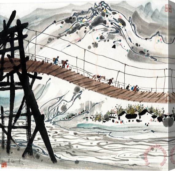Wu Guanzhong Scenery of Yunnan Stretched Canvas Painting / Canvas Art