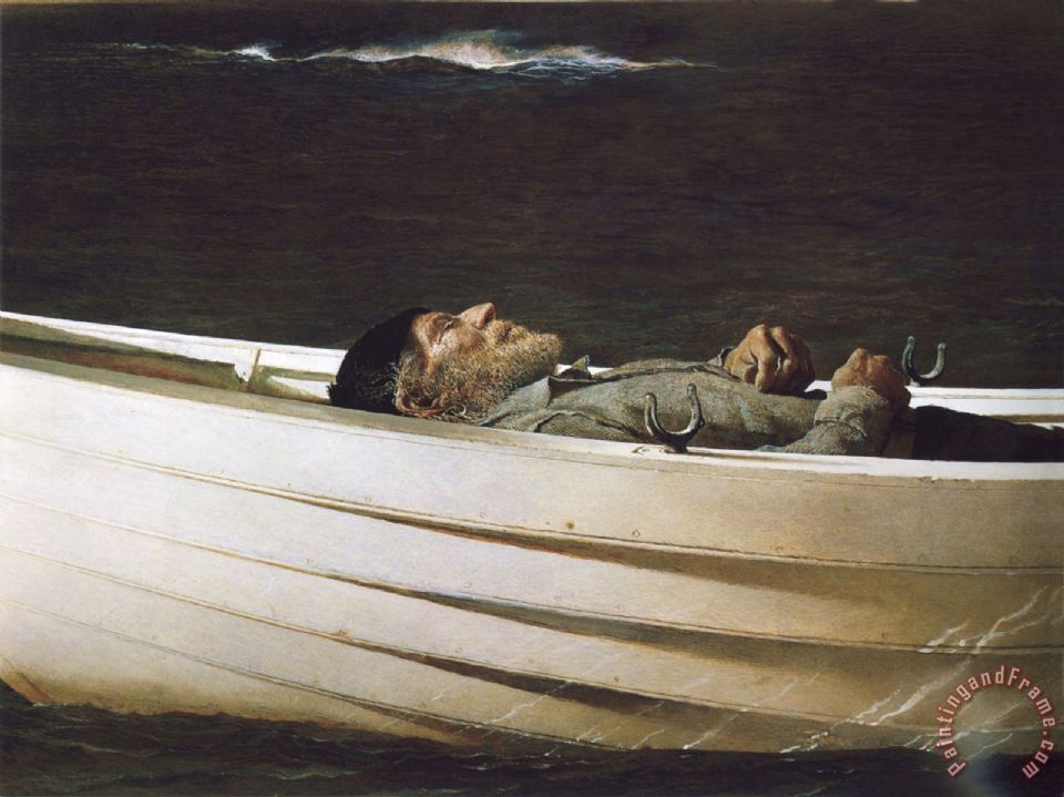andrew wyeth Adrift 1982 painting Adrift 1982 print for sale